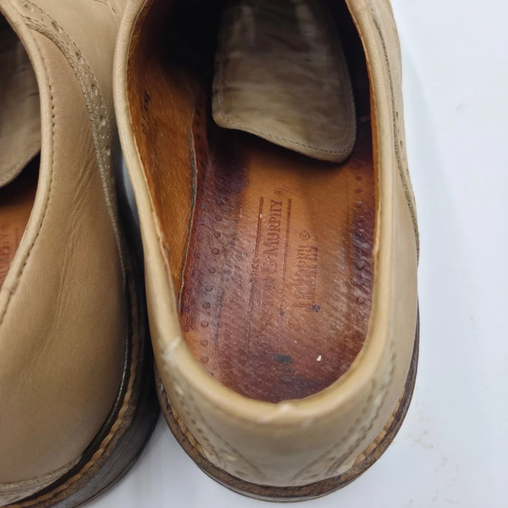 Cole Haan Mens Tan Beige Leather Saddle Shoes Oxfords 20-4173 Size 11 M